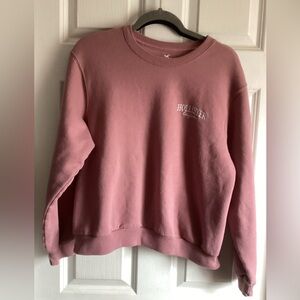 Hollister Soft Mauve Pink Crewneck Sweatshirt sz Small